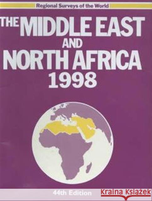 Middle East & Nth Africa 1998    9781857430370 Taylor & Francis