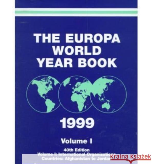EUROPA WORLD YEAR BK 1999 SET    9781857430516 Taylor & Francis