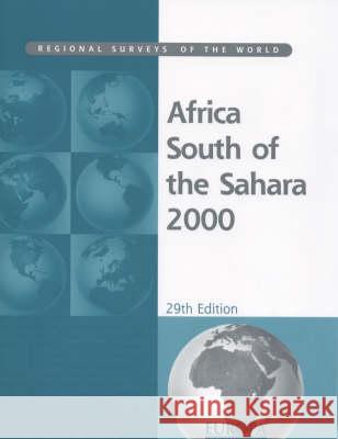 Africa South Of Sahara 2000 Europa Publications                      Taylor & Francis 9781857430608 Taylor & Francis Group