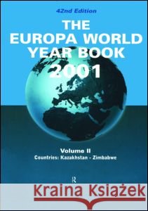 Europa World Year Bk 2001 V2 Europa Publications 9781857430998