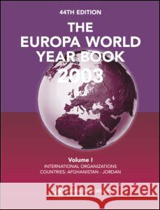 The Europa World Year Book 2003 Europa Publications 9781857431759 
