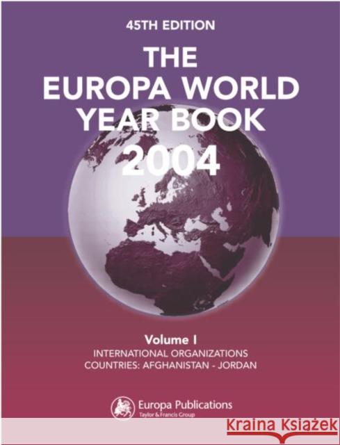 The Europa World Year Book Europa Publications 9781857432534 Europa Yearbook