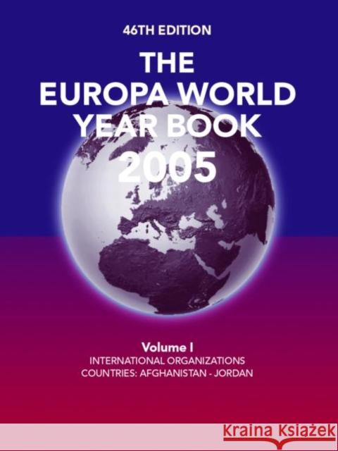 The Europa World Year Book 2005 Europa 9781857433067 Routledge