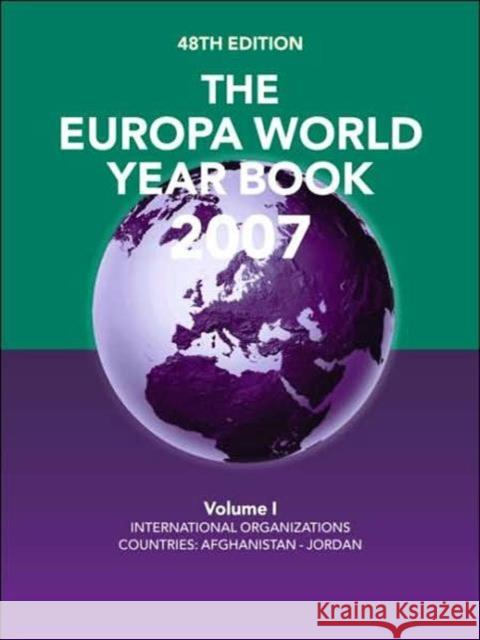 The Europa World Year Book Routledge 9781857434125 Routledge