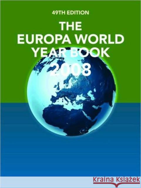 The Europa World Year Book 2008    9781857434514 Taylor & Francis