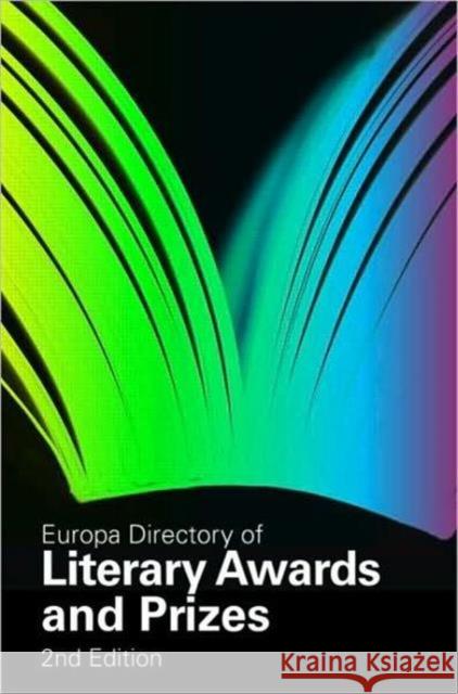 Europa Directory of Literary Awards and Prizes Europa Publications   9781857434903 Taylor & Francis