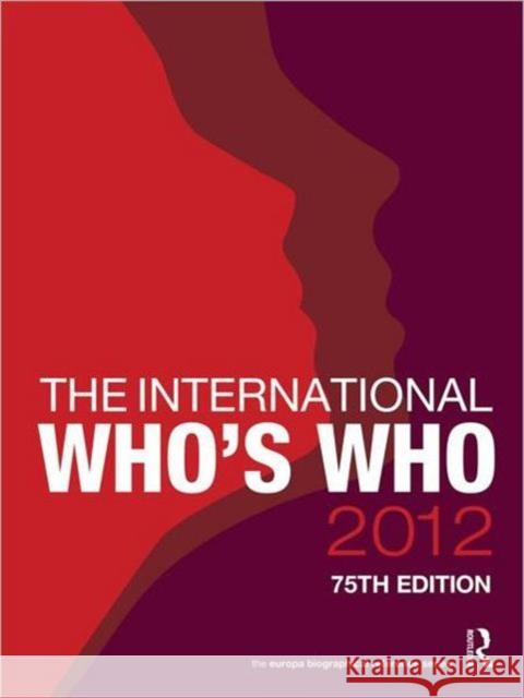 The International Who's Who   9781857436075 0