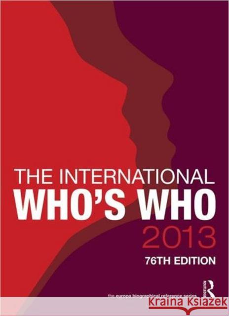 The International Who's Who   9781857436372 0