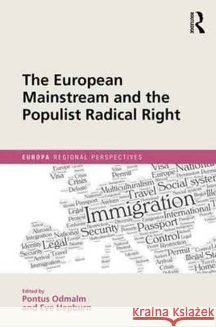 The European Mainstream and the Populist Radical Right Pontus Odmalm Eve Hepburn 9781857438314 Routledge