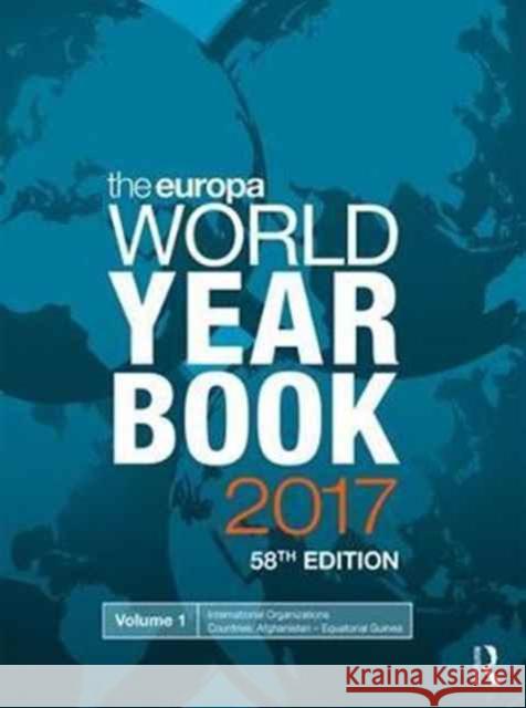 The Europa World Year Book 2017  9781857438888 Not Avail