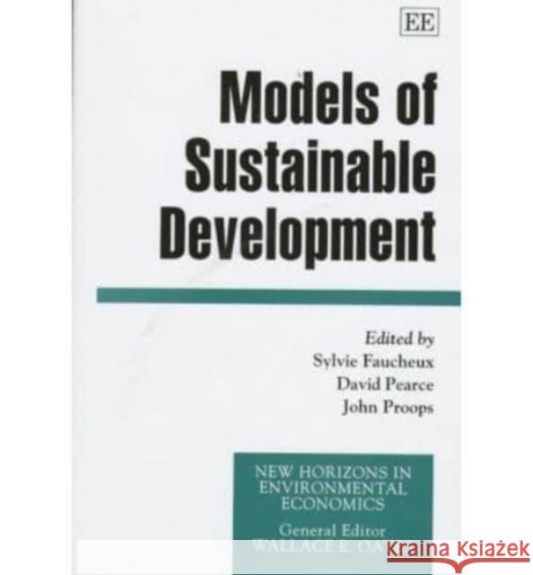 Models of Sustainable Development  9781858982694 Edward Elgar Publishing Ltd