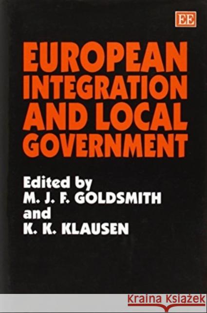 European Integration and Local Government  9781858984926 Edward Elgar Publishing Ltd