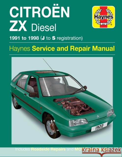 Citroen ZX Diesel (91 - 98) Haynes Repair Manual Haynes Publishing 9781859607015 0