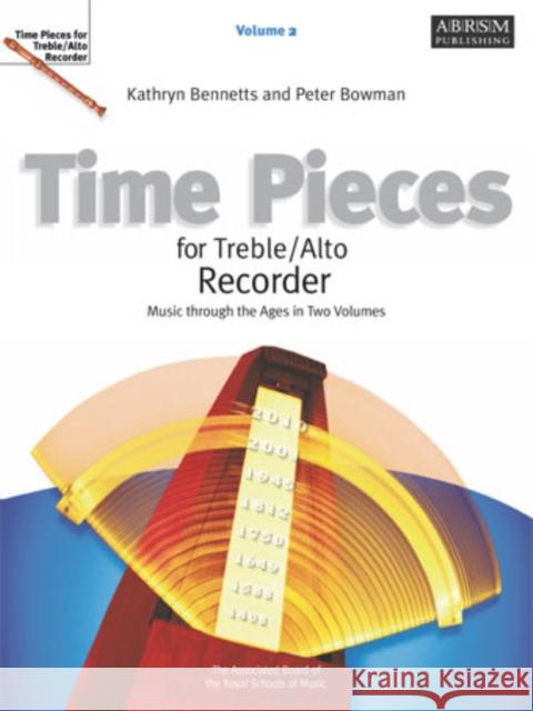 Time Pieces for Treble/Alto Recorder, Volume 2   9781860962950 0