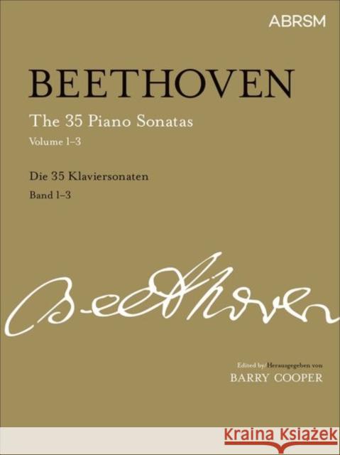 The 35 Piano Sonatas, Volumes 1-3 : Slipcase edition  9781860968907 ASSOCIATED BOARD OF THE ROYAL SCHOOL OF MUSIC