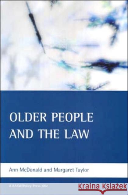 Older People and the Law McDonald, Ann 9781861347145 POLICY PRESS