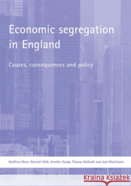 Economic Segregation in England: Causes, Consequences and Policy Meen, Geoffrey 9781861348135 Policy Press