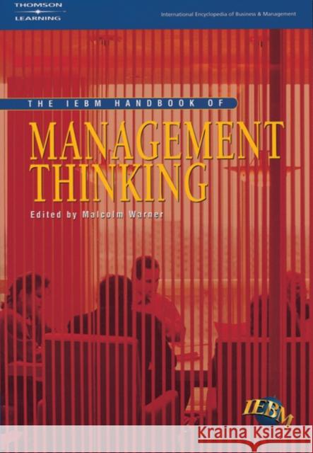 The IEBM Handbook of Management Thinking  9781861526328 Thomson Learning
