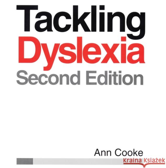 Tackling Dyslexia Ann Cooke 9781861560650 John Wiley & Sons