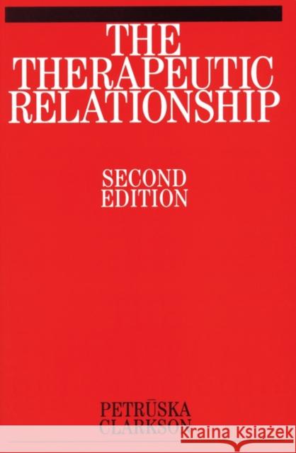 The Therapeutic Relationship Petruska Clarkson 9781861563811 John Wiley & Sons Inc