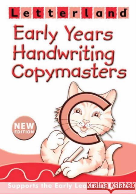 Early Years Handwriting Copymasters Lyn Wendon 9781862092501 Letterland International