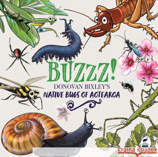 Buzzz!: Donovan Bixley's Native Bugs of Aotearoa Donovan Bixley 9781869715045