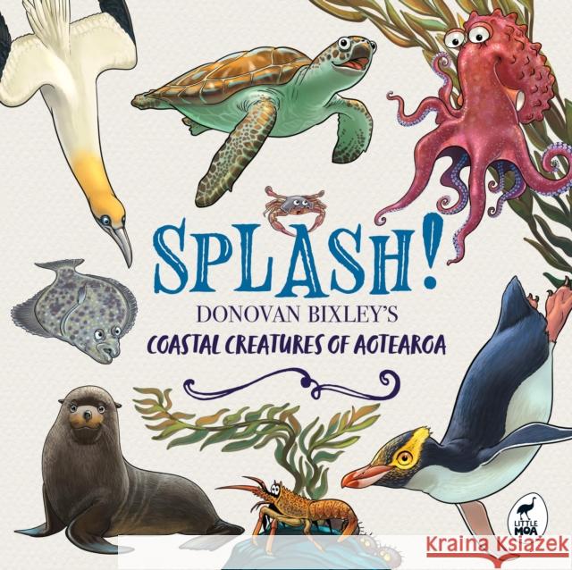 Splash!: Donovan Bixley's Coastal Creatures of Aotearoa Donovan Bixley 9781869715069 Hachette Aotearoa New Zealand