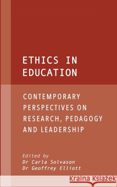 Ethics in Education  9781871891416 Ethics International Press Ltd