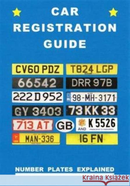 CAR REGISTRATION GUIDE PETER ROBSON 9781872686387 NEWBY BOOKS