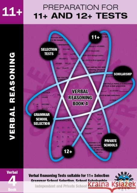 Preparation for 11+ and 12+ Tests: Book 4 - Verbal Reasoning Stephen McConkey 9781873385289 0