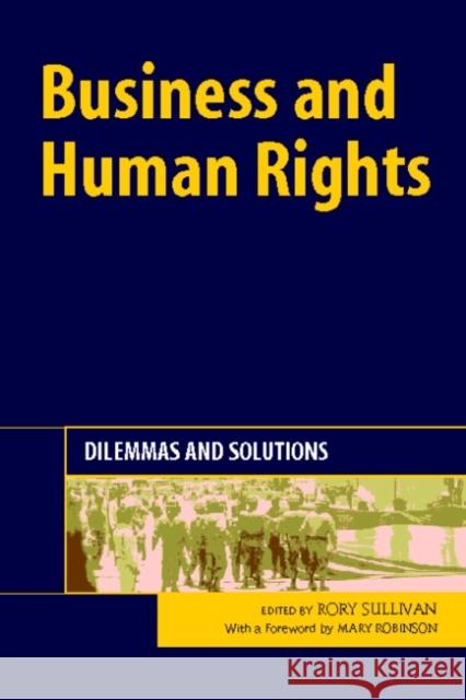 Business and Human Rights : Dilemmas and Solutions Rory Sullivan 9781874719816