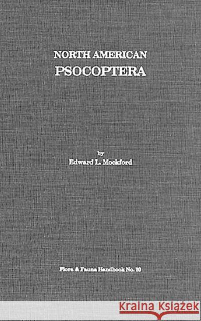 North American Psocoptera Edward L. Mockford Mockford 9781877743122