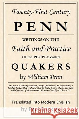 Twenty-First Century Penn William Penn Paul Buckley 9781879117136