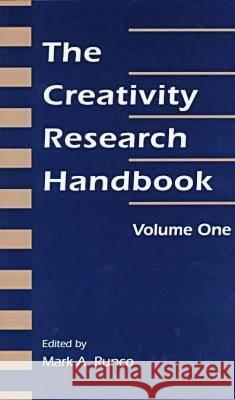 CREATIVITY RESEARCH HANDBOOK  9781881303749 HAMPTON PRESS