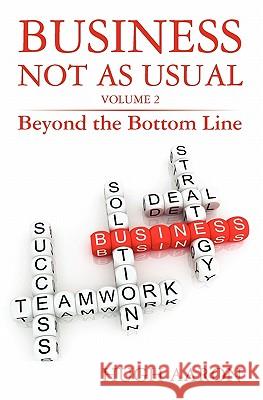 Business Not as Usual: Beyond the Bottom Line Hugh Aaron 9781882521111 Stones Point Press