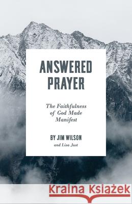 Answered Prayer: The Faithfulness of God Made Manifest Lisa Just Jim Wilson 9781882840373 Community Christian Ministries