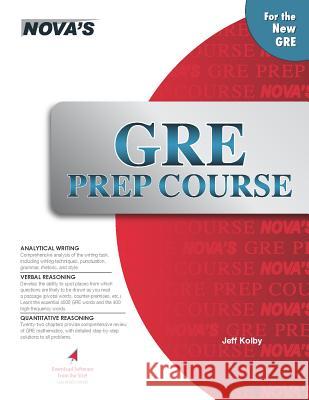 gre prep course  Kolby, Jeff 9781889057361 Nova Press