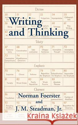 Writing and Thinking: A Handbook of Composition and Revision Foerster, Norman 9781889439150 Paper Tiger (NJ)