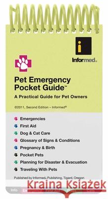 Pet Emergency Pocket Guide  9781890495466 Jones & Bartlett Publishers