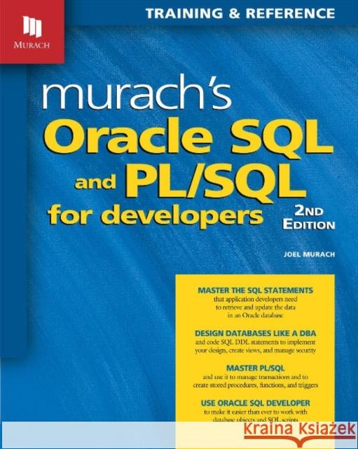 Murachs Oracle SQL & Pl / SQL for Developers Joel Murach 9781890774806 Mike Murach & Associates Inc.