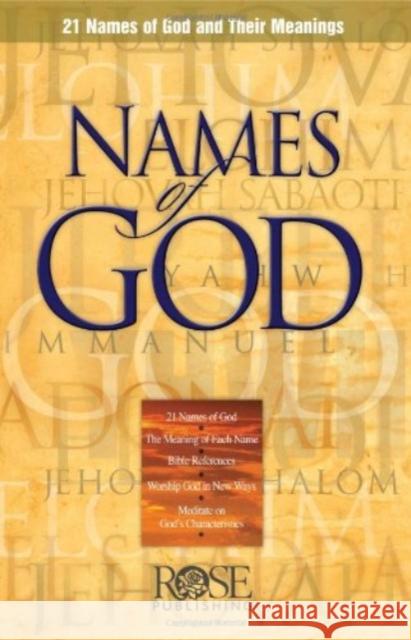 Names of God 5pk Rose Publishing 9781890947514 Rose Publishing