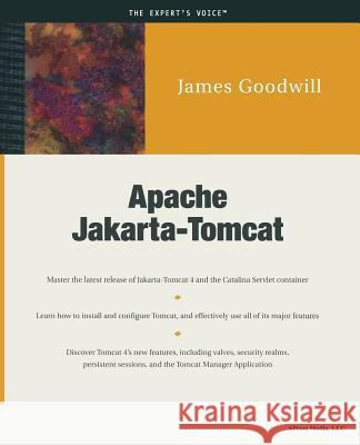 Apache Jakarta-Tomcat James Goodwill 9781893115361 Apress