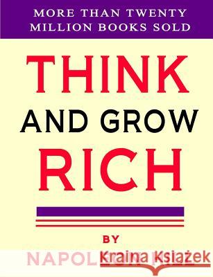 Think and Grow Rich Napoleon Hill 9781897384381 Magdalene Press