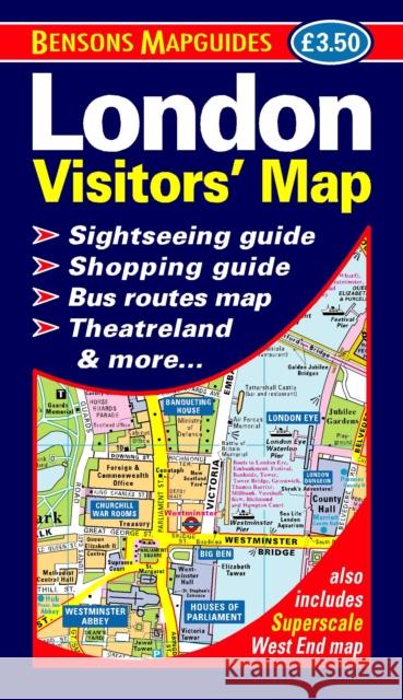 London Visitors' Map Bensons MapGuides 9781898929642 Bensons MapGuides