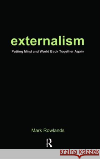 Externalism  9781902683782 Acumen Publishing Ltd