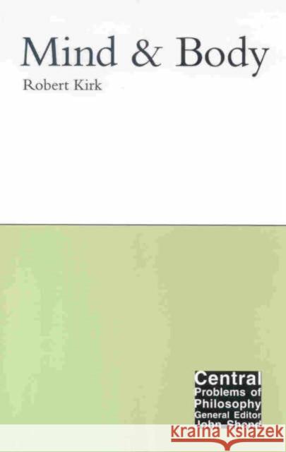 Mind and Body Robert Kirk 9781902683805