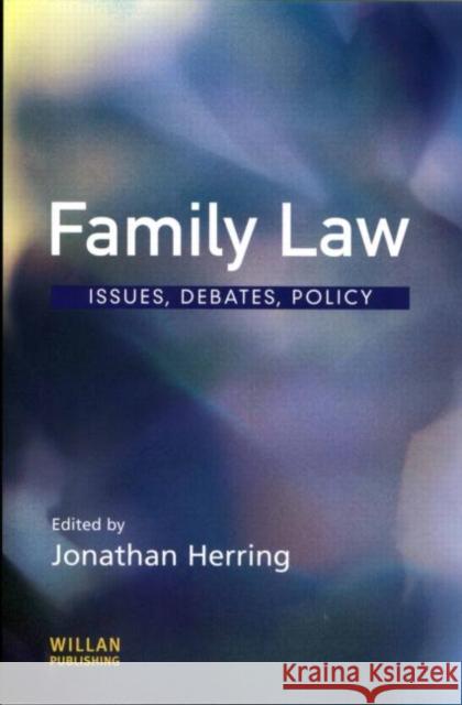 Family Law  9781903240199 WILLAN PUBLISHING
