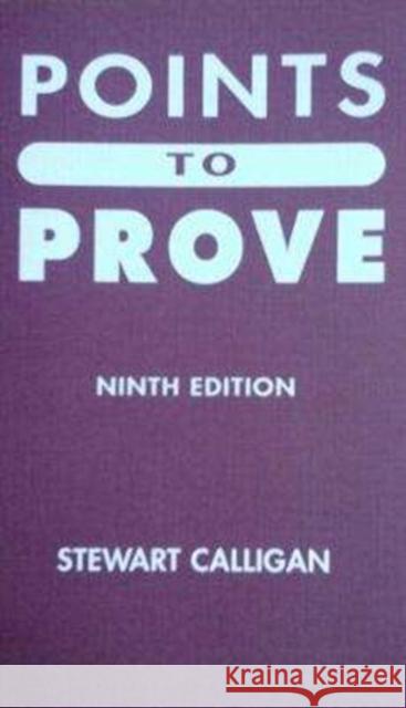 Points to Prove Stewart Calligan 9781903639245 New Police Bookshop