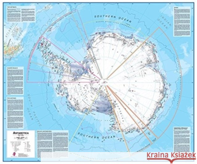 Antarctica laminated  9781904892076 MAPS INTERNATIONAL LTD