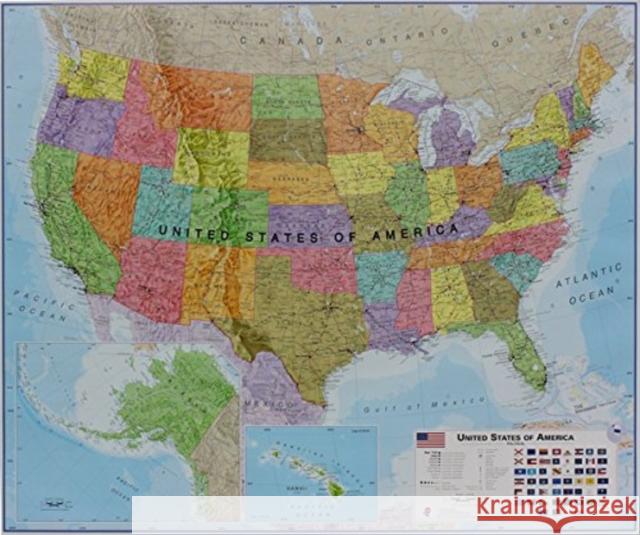 USA political laminated  9781904892359 MAPS INTERNATIONAL LTD